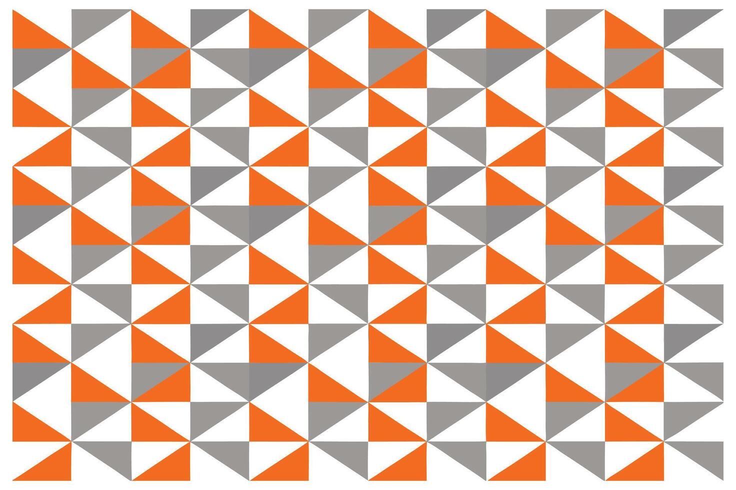 Trendy Geometric Composition of Triangles and Squares in Orange vector