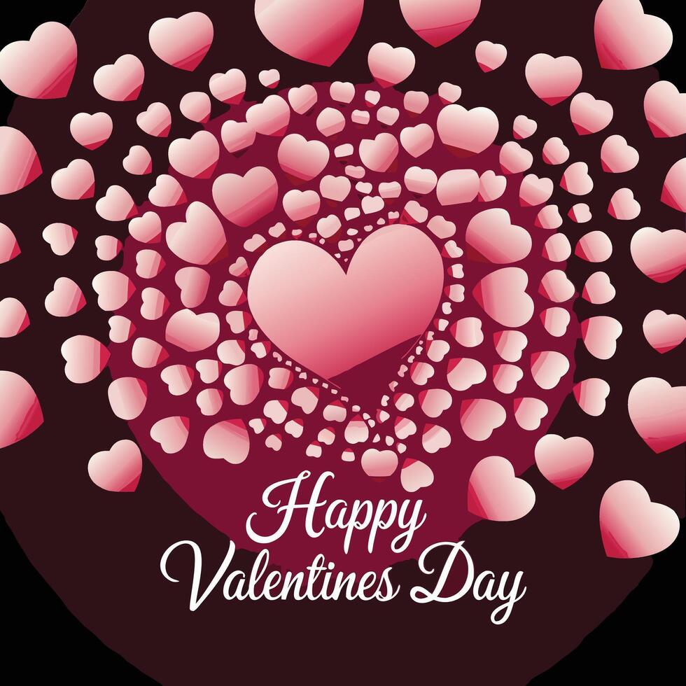 valentine greeting card vector