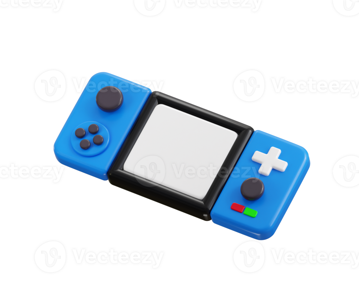 Handheld game console 3d rendering illustration png