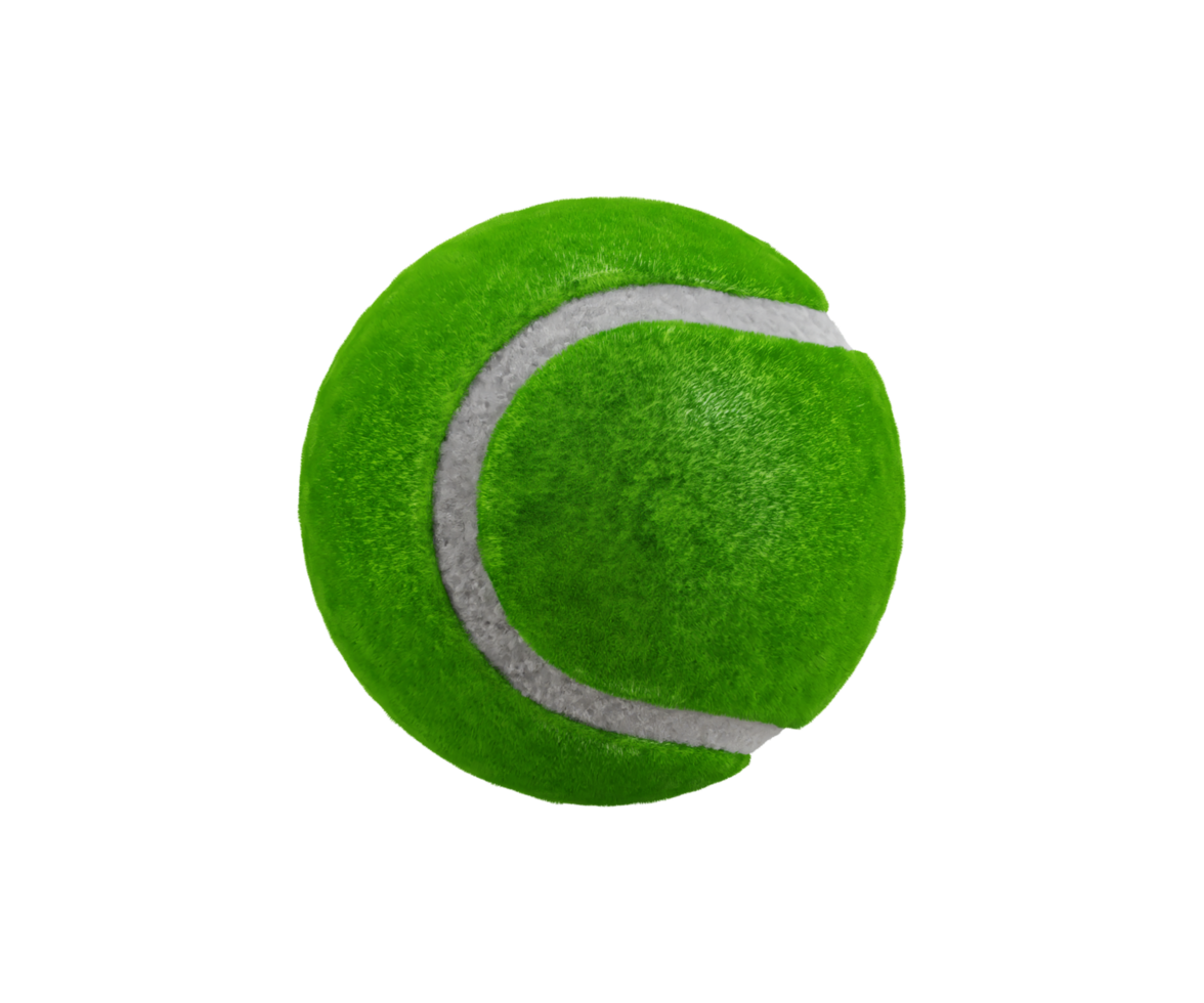 Tennis ball icon 3d rendering illustration png