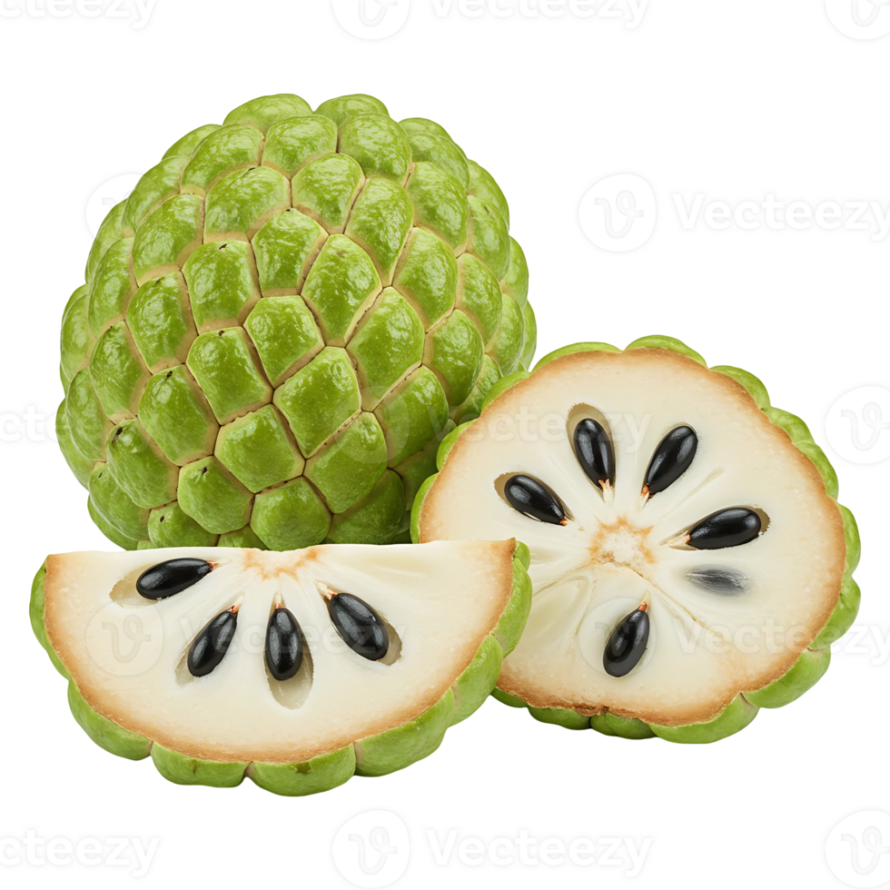 Juicy Cherimoya Thin Slices png