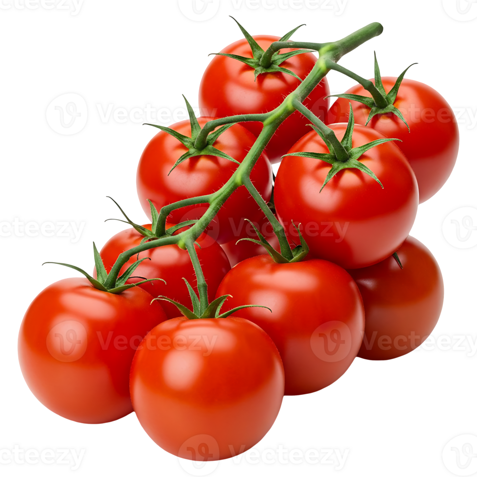 Ripe Vine Tomatoes Cluster png