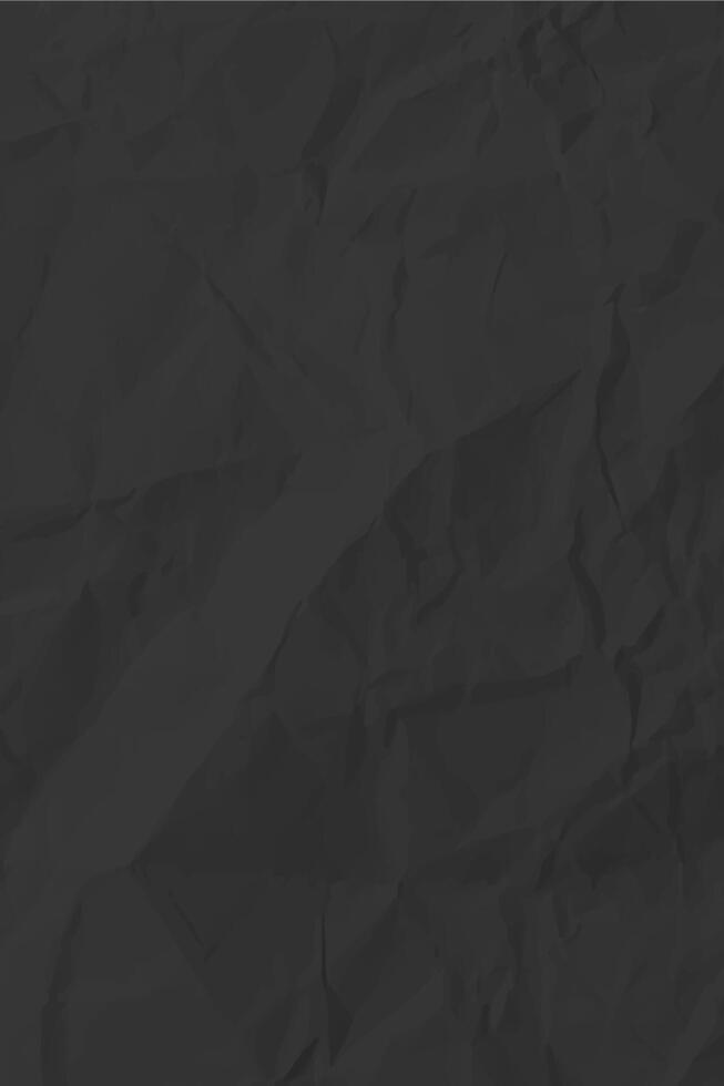 Black clean paper background. Vertical crumpled empty paper template for posters and banners. illustration vector