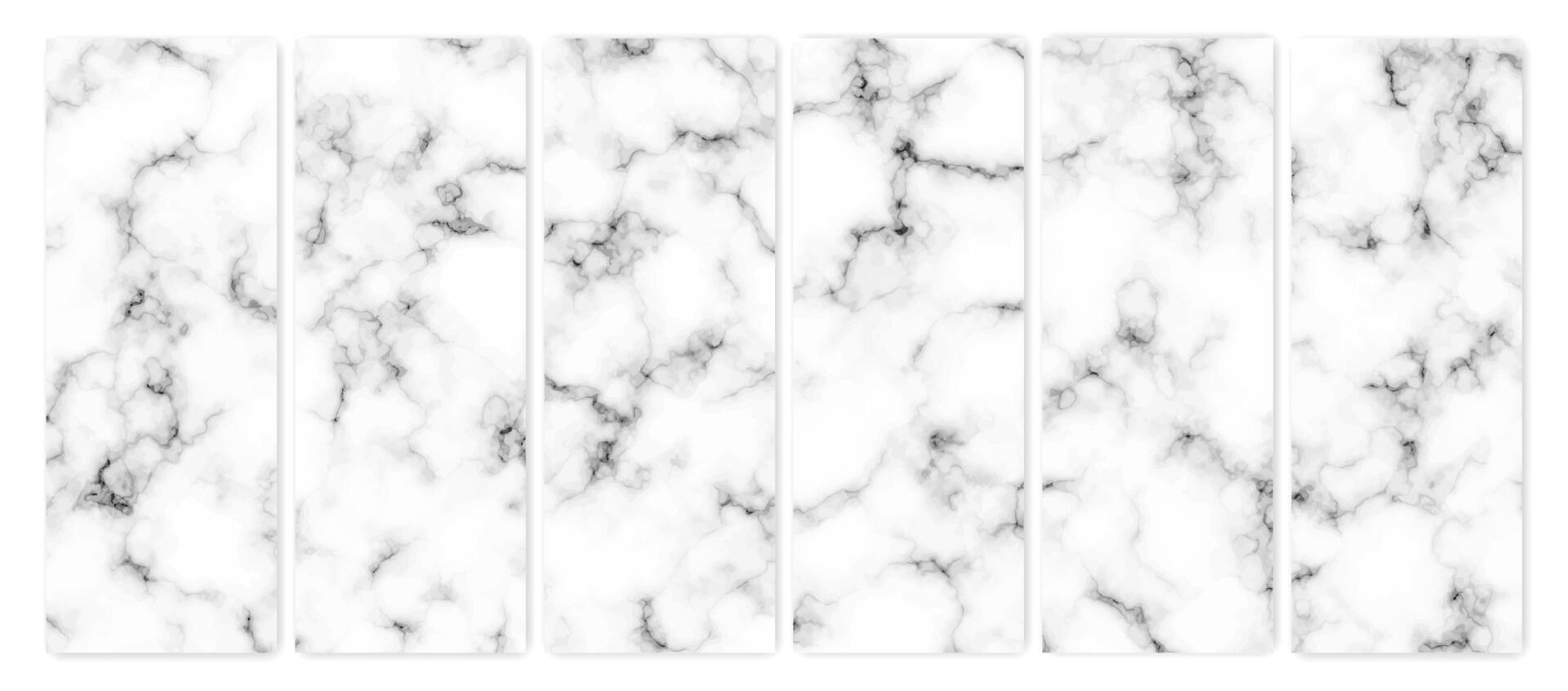 Marble texture background. Set of six abstract backdrops of marble granite stone. illustration vector