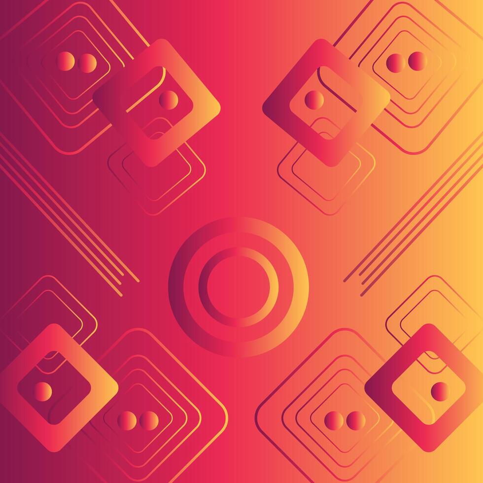 Red abstract background dynamic color gradient futuristic design vector