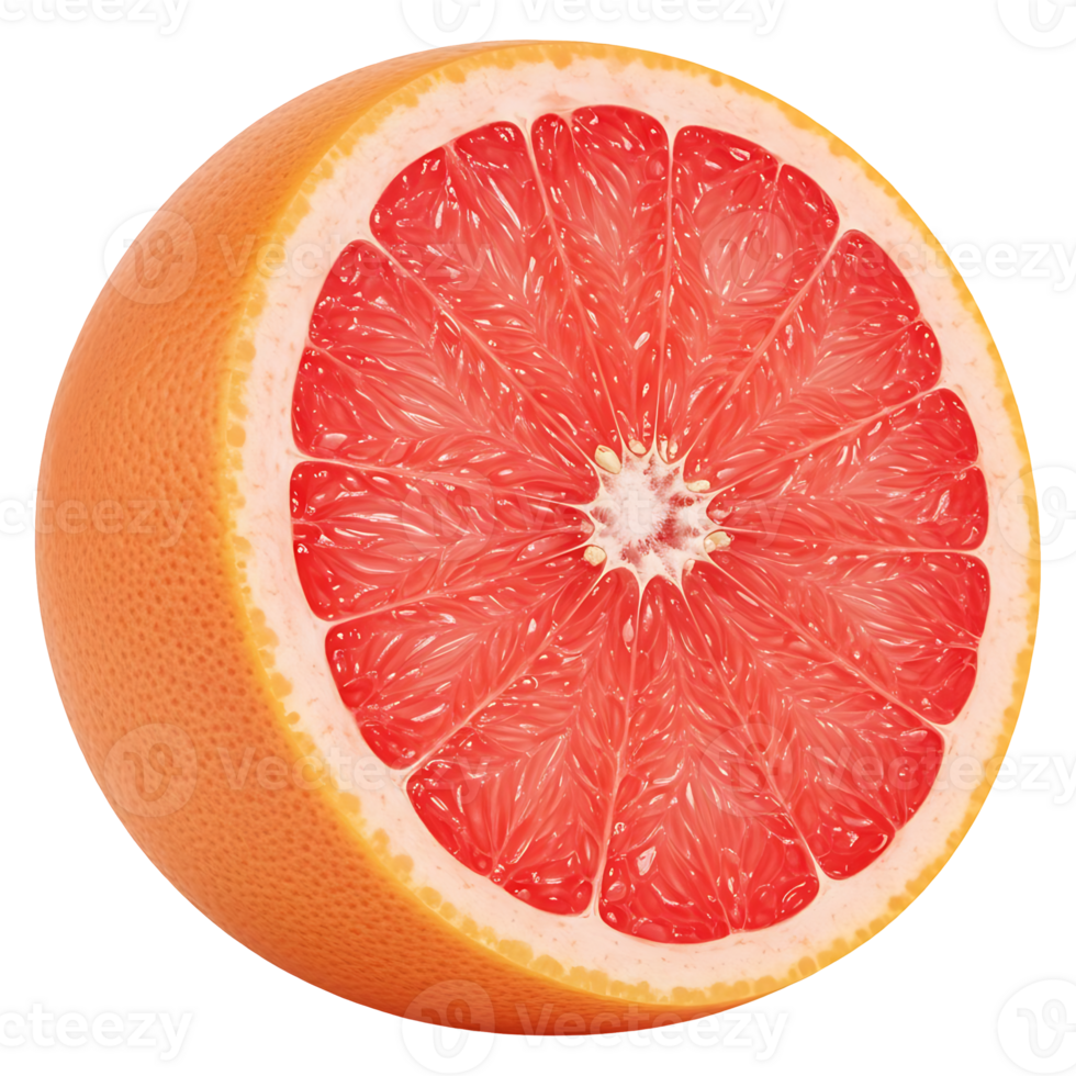 Grapefruit Half Showing Flesh png