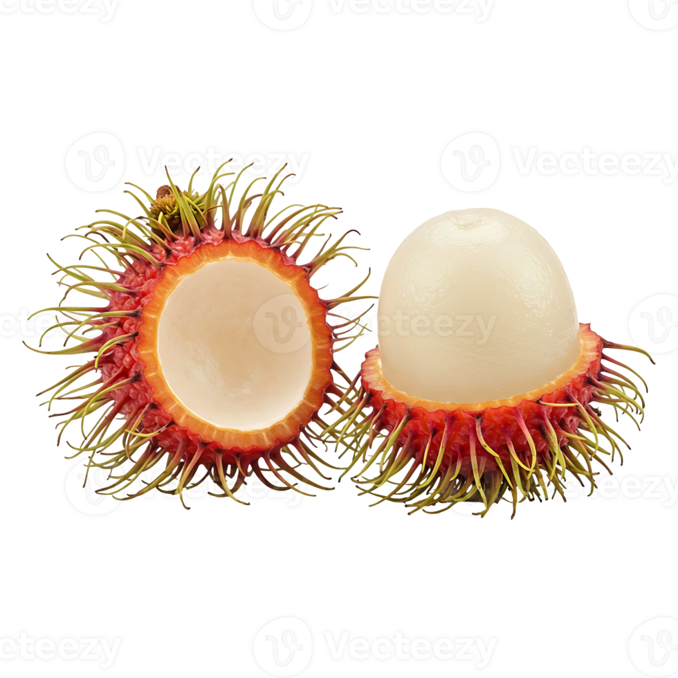 Rambutan Soft Juicy Halves png