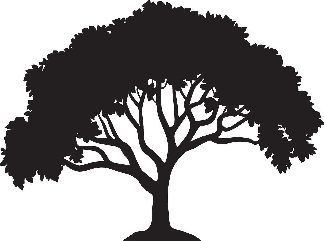 Black Coconut Plum Tree Silhouette Clipart Tropical Palm vector