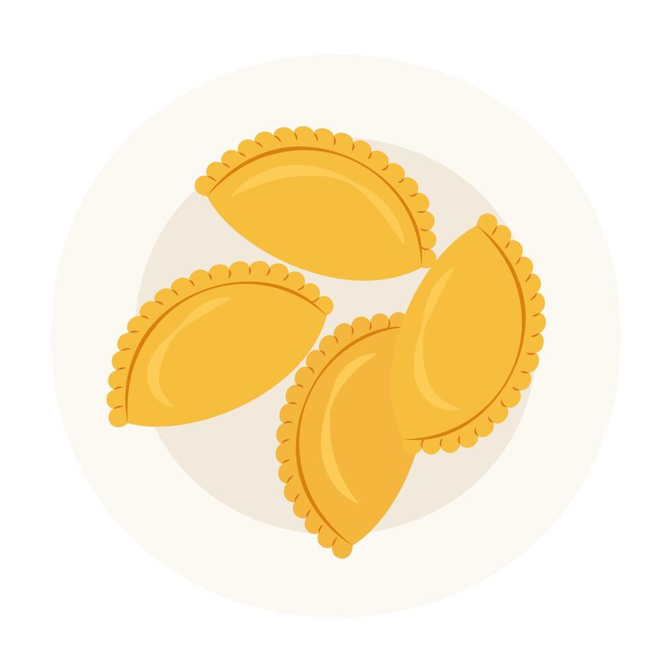 Nowruz Traditional Foods and Festive Item. Flat Illustration. vector