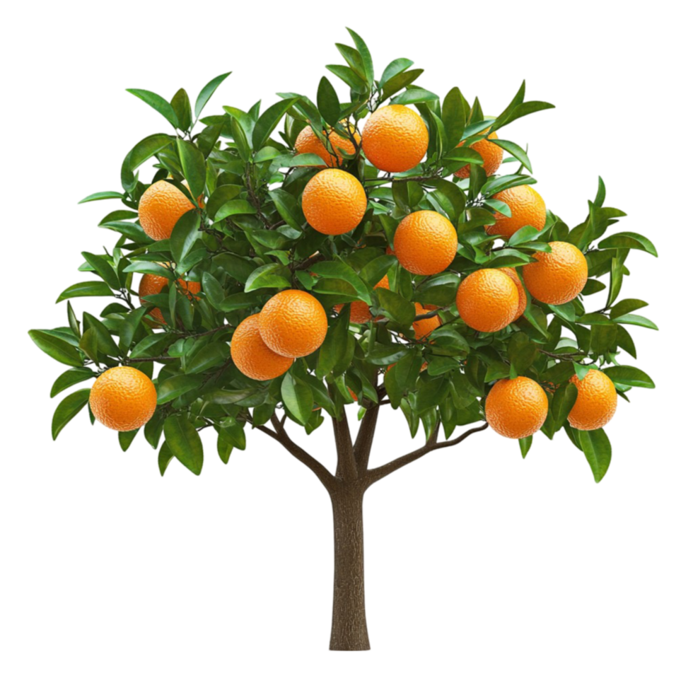 Orange Tree with Fresh Ripe Fruits png