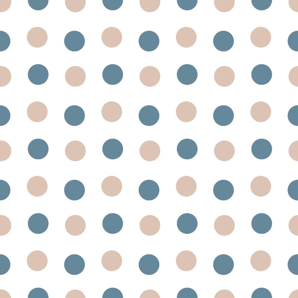Seamless polka dot pattern on a white background vector