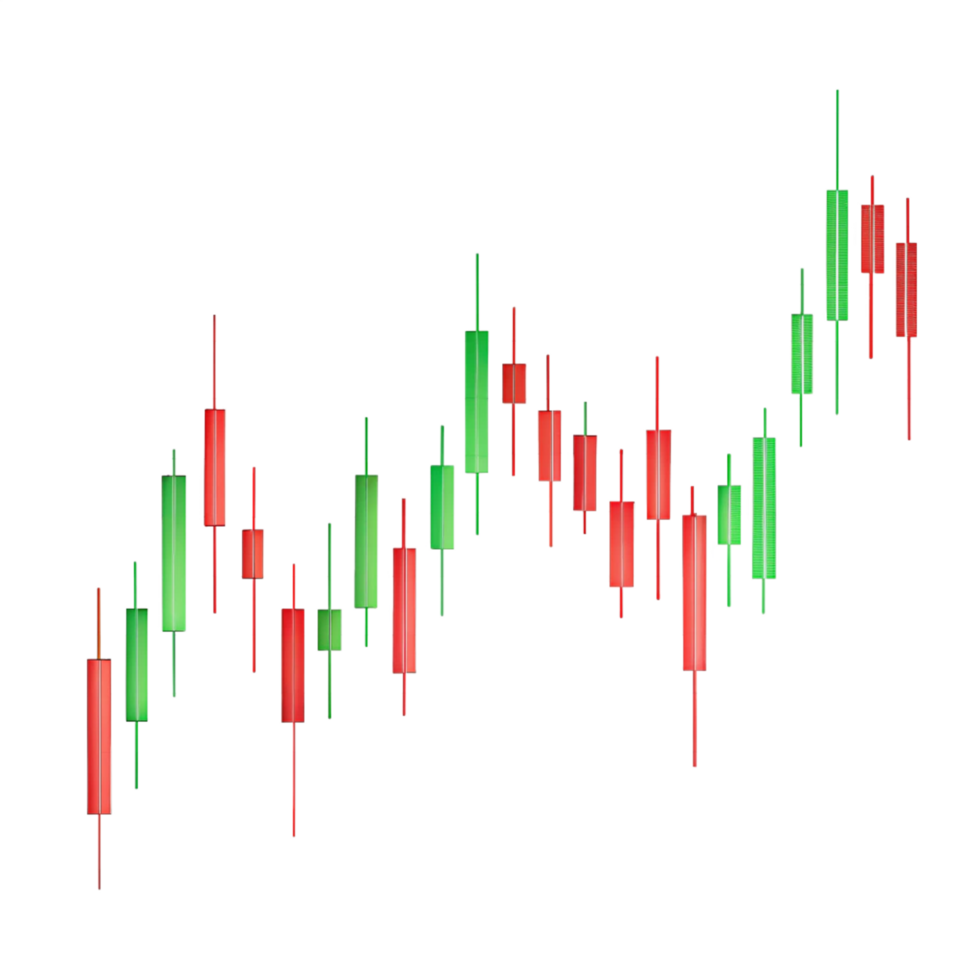 Trading Chart Candlestick Pattern Bullish and Bearish transparent background png