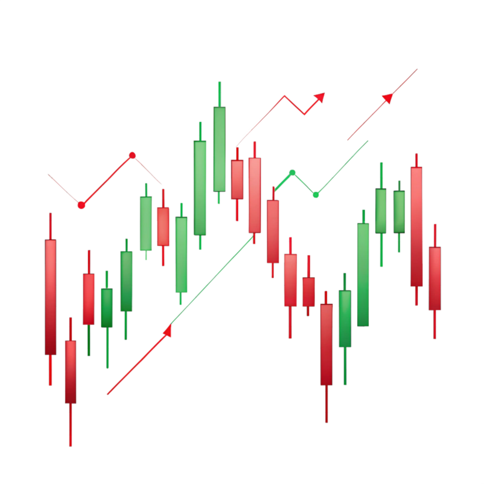 Trading Chart Candlestick Pattern Bullish and Bearish png