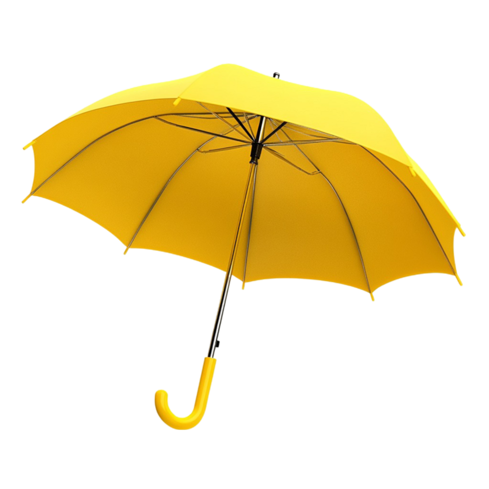 3d A yellow umbrella png