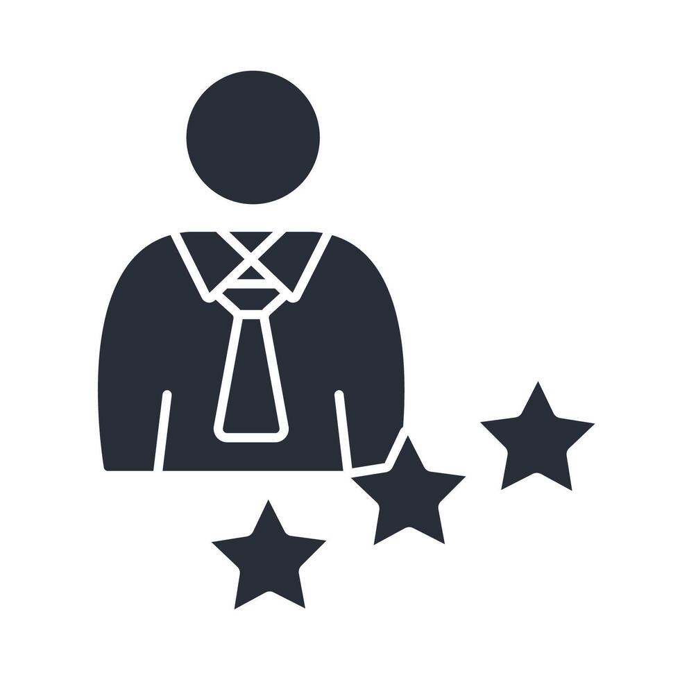Expert icons isolated on White Background. Flat vector