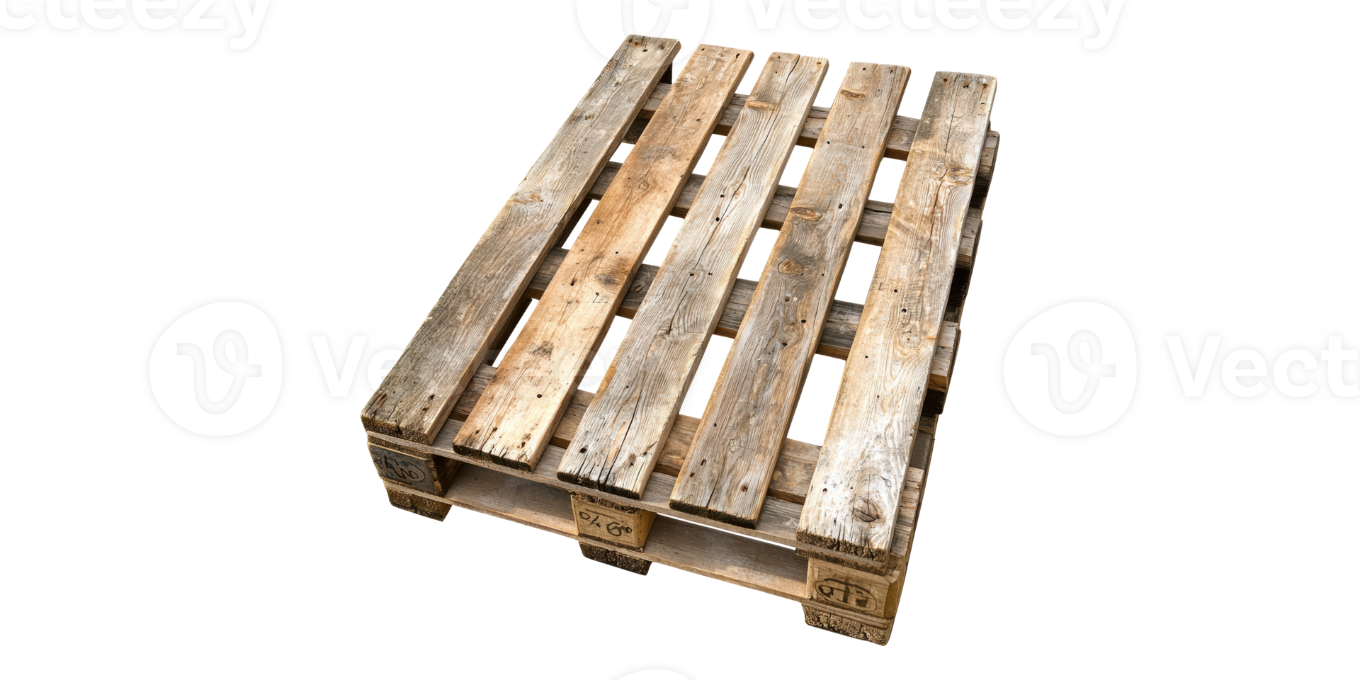 Wooden pallet for shipping isolated on transparent background png