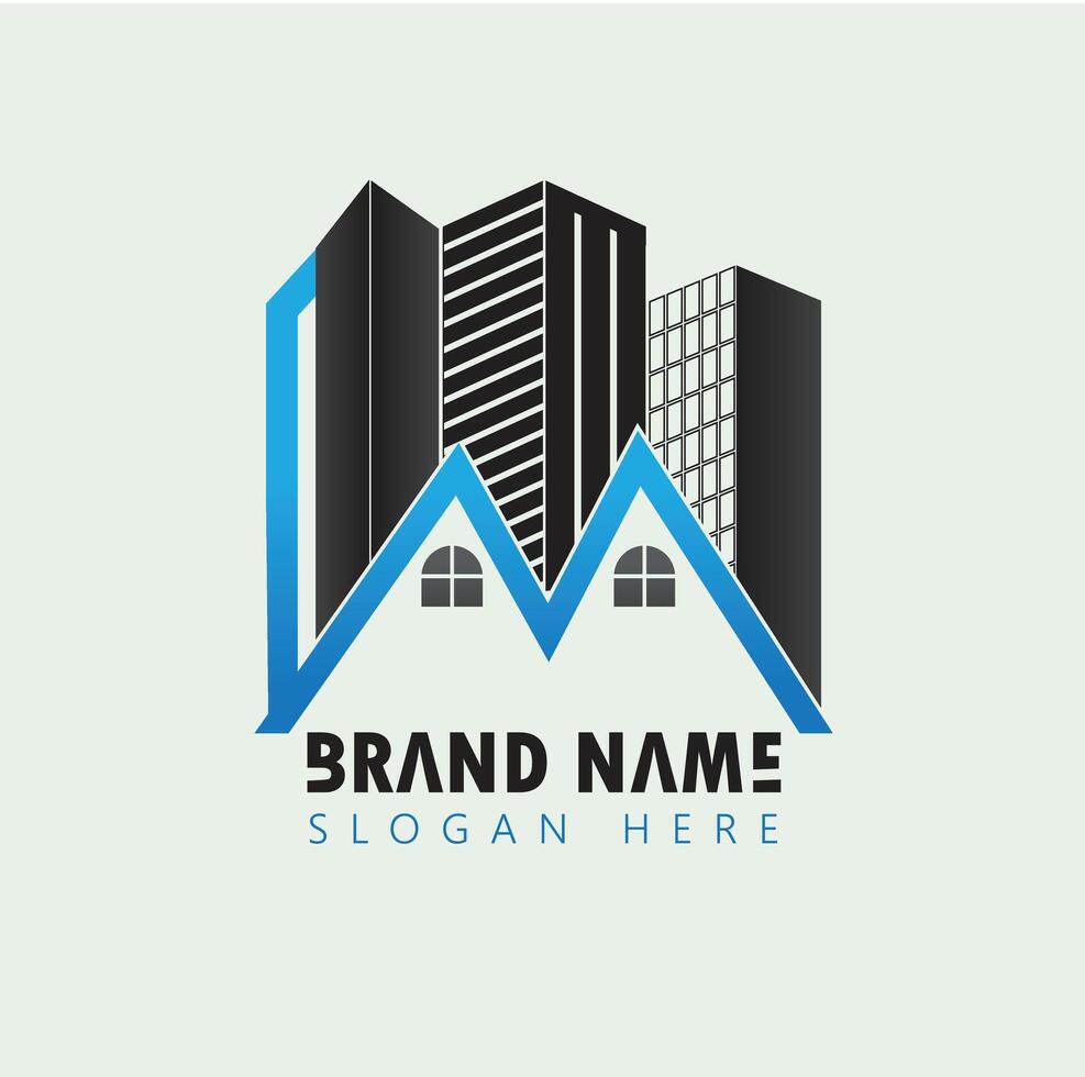 Real estate, building, construction, apartment, property, logo, design, icon, symbol. vector