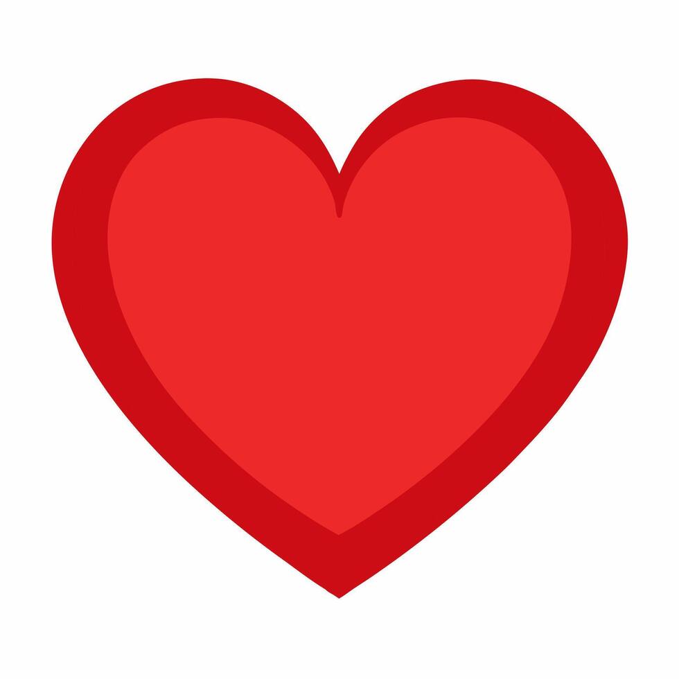 Valentine's Day Card with red heart. Simple cute valentine . Picture for Valentine's Day and wedding. Suitable for valentines , logos, greeting card , invitation. vector