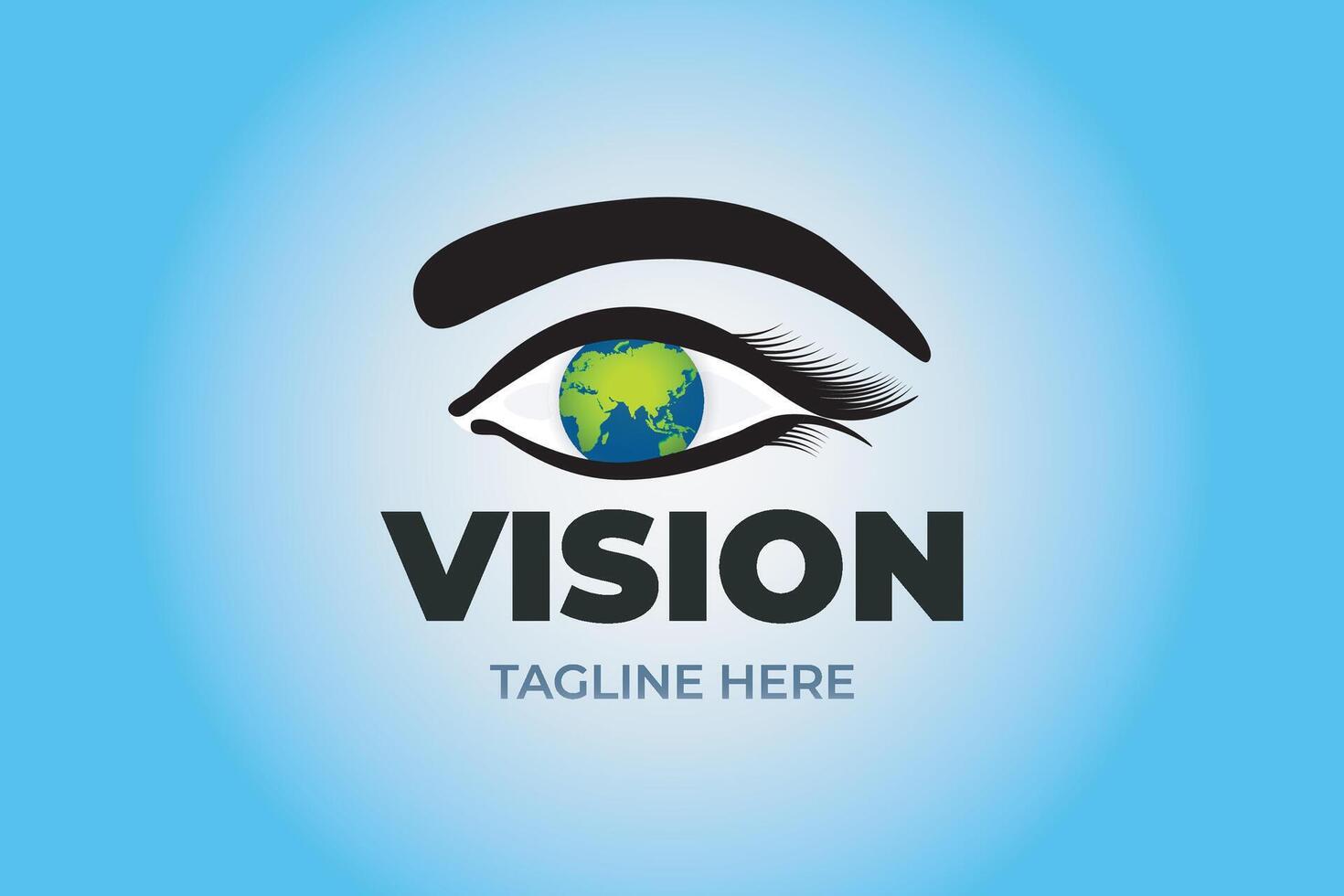 Vision logo. Eye design. vector