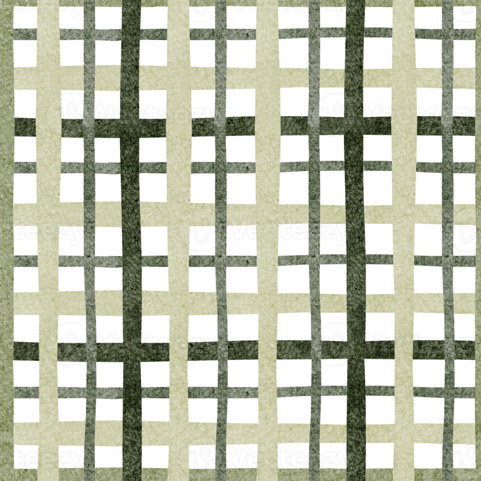 Watercolor seamless plaid and grid pattern illustration. Perfect for Thanksgiving or holiday wallpapers. Geometric and abstract shapes with autumn colors for vibrant textile or wrapping designs. png
