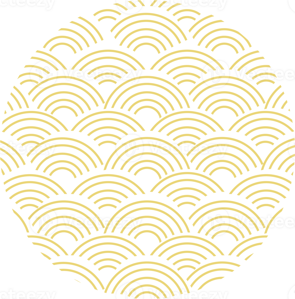 traditional pattern of yellow cloud png