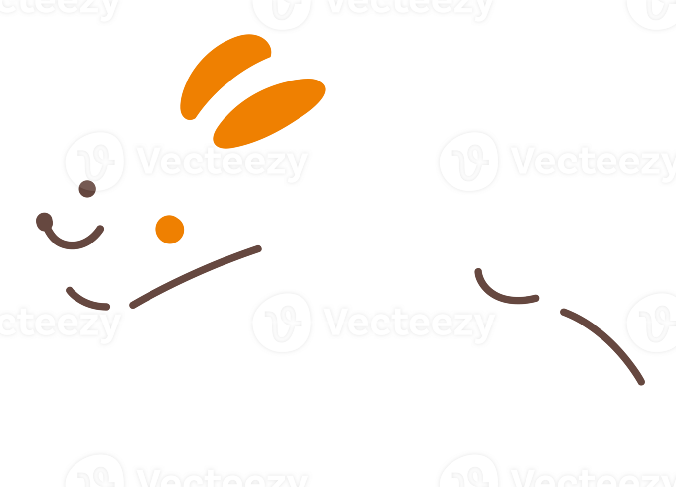 rabbit is jumping in the spring png