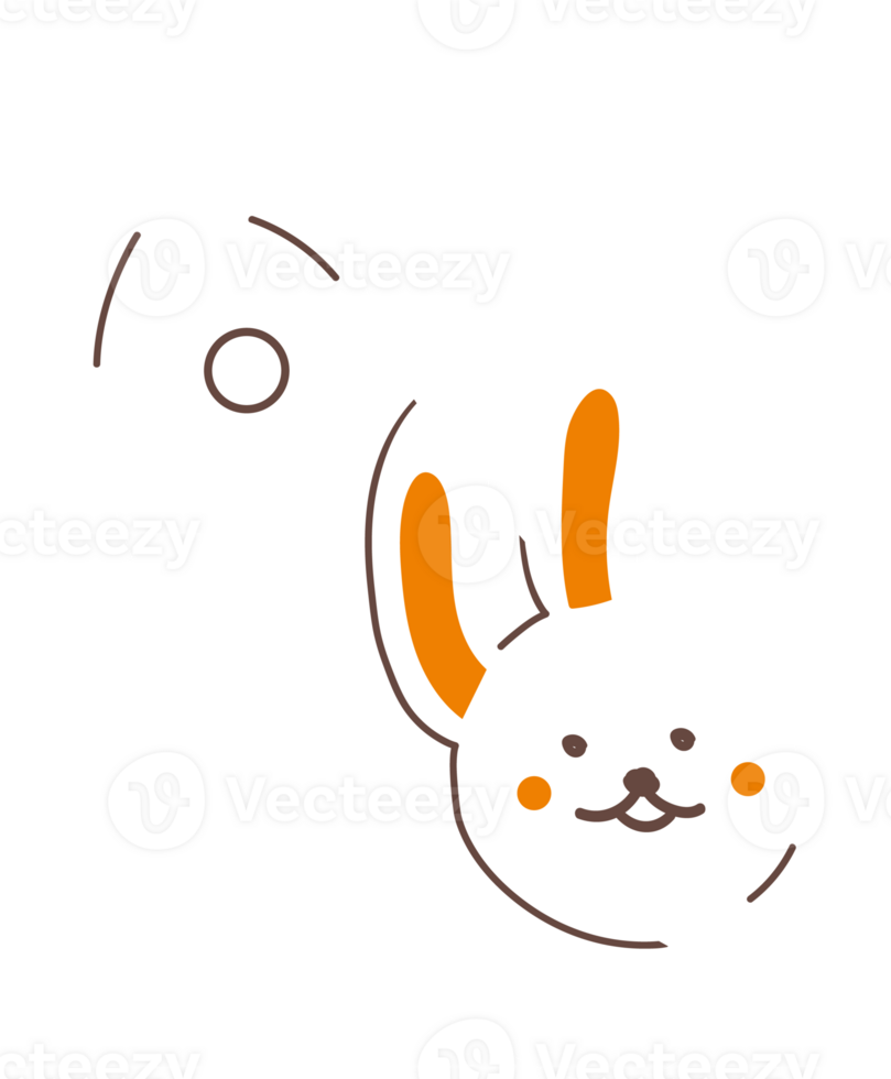 a rabbit fly in the sky png