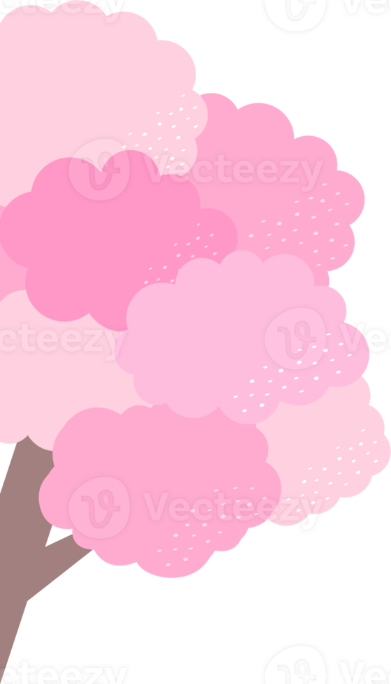 frame of cherry blossom tree png
