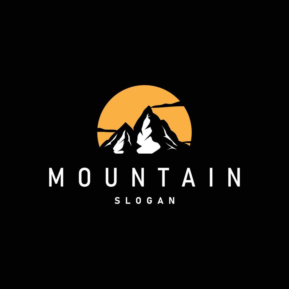 Mountain Logo, Nature , Premium Elegant Simple Design, Illustration Symbol Template Icon vector