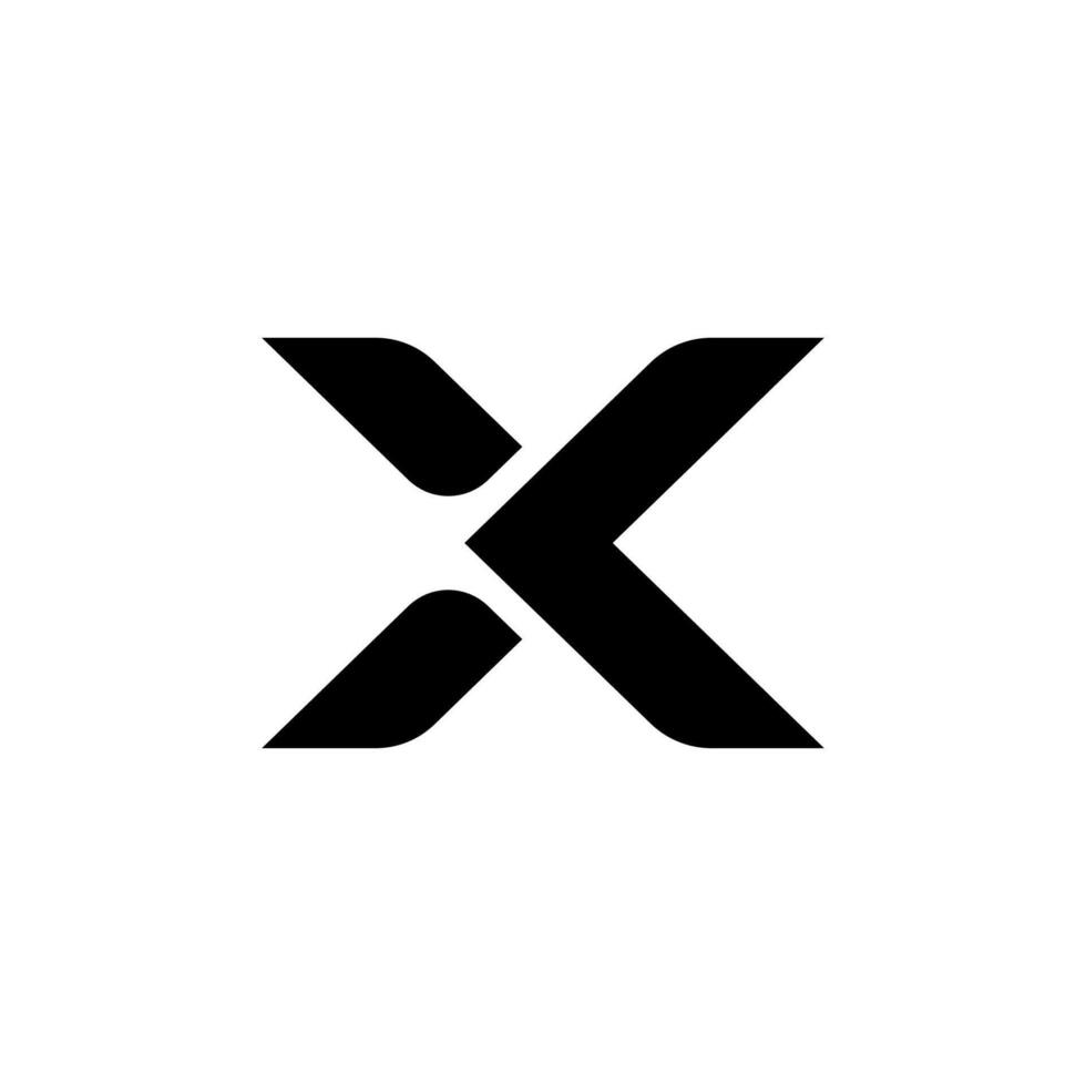 X Letter Logo Simple Design vector