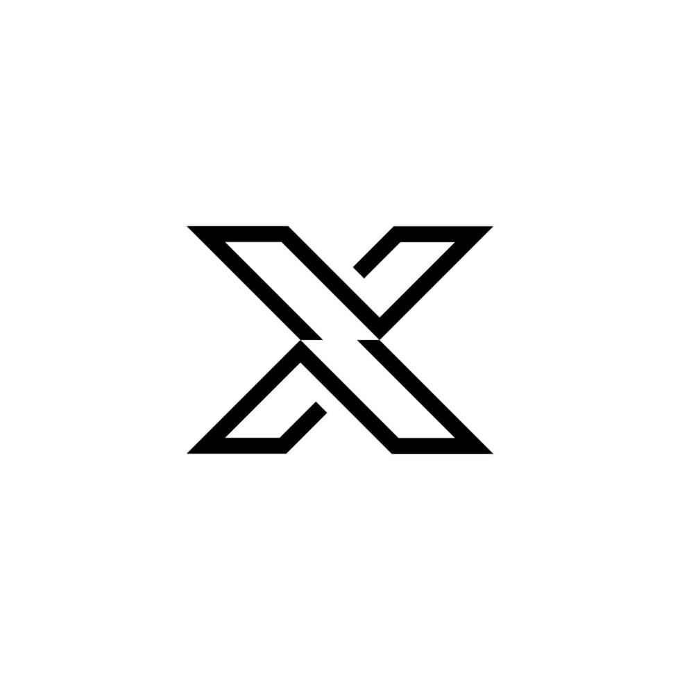 X Minimalist Letter Logo Design Template vector