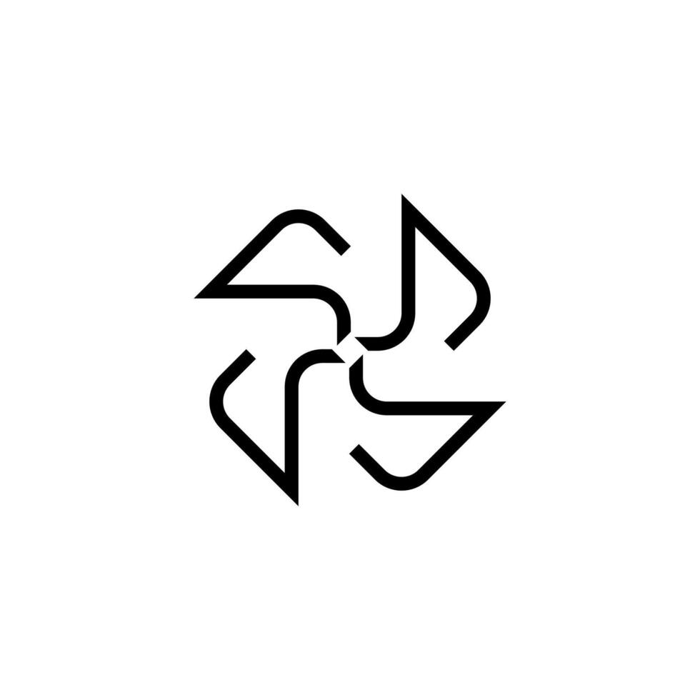 Fan X Letter Logo Design Template vector