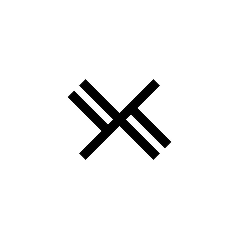 X Letter Logo Design vector