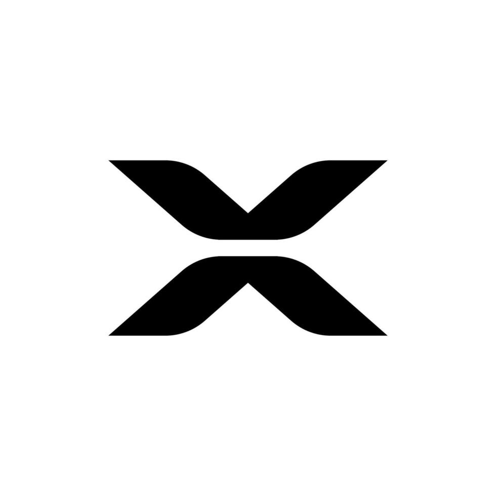 Monogram X Letter Logo Design Template vector