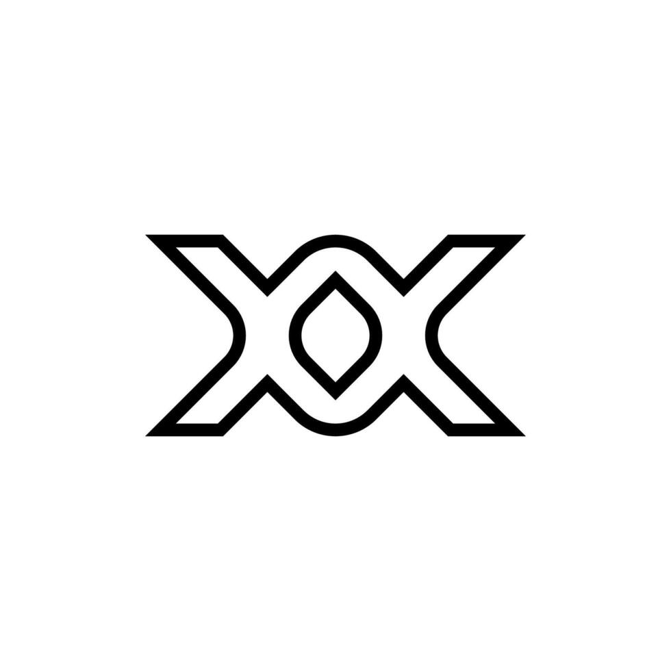 XX Letter Logo Design Template vector