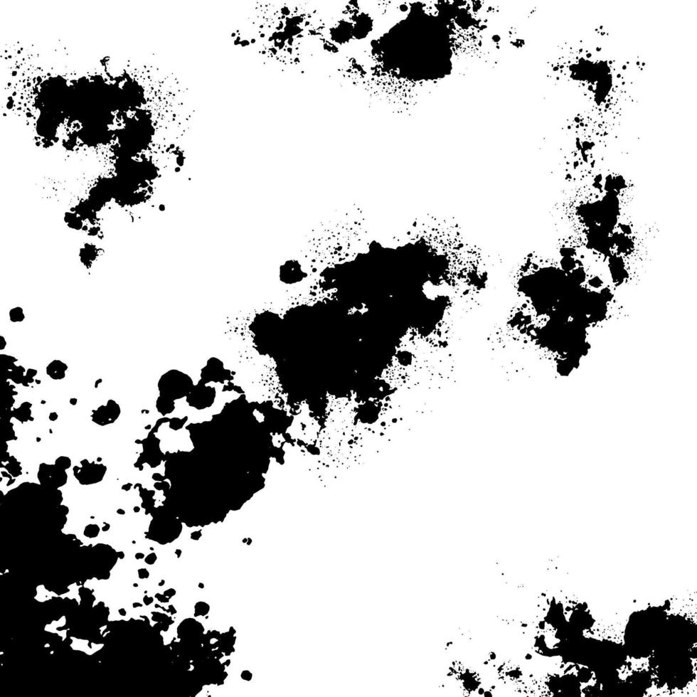 black and white ink splatters vector