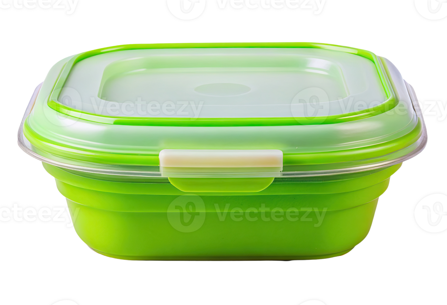 A green plastic container with a lid png