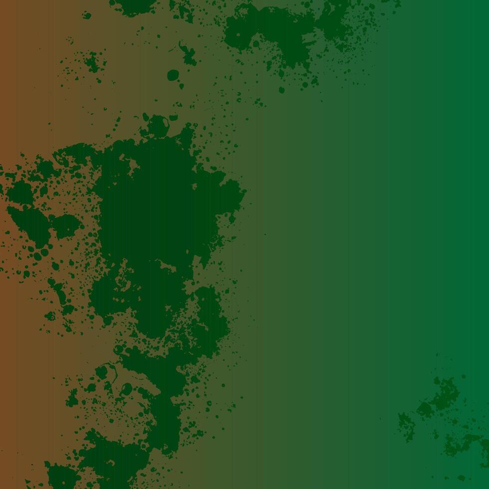 a green and brown background with splatters vector