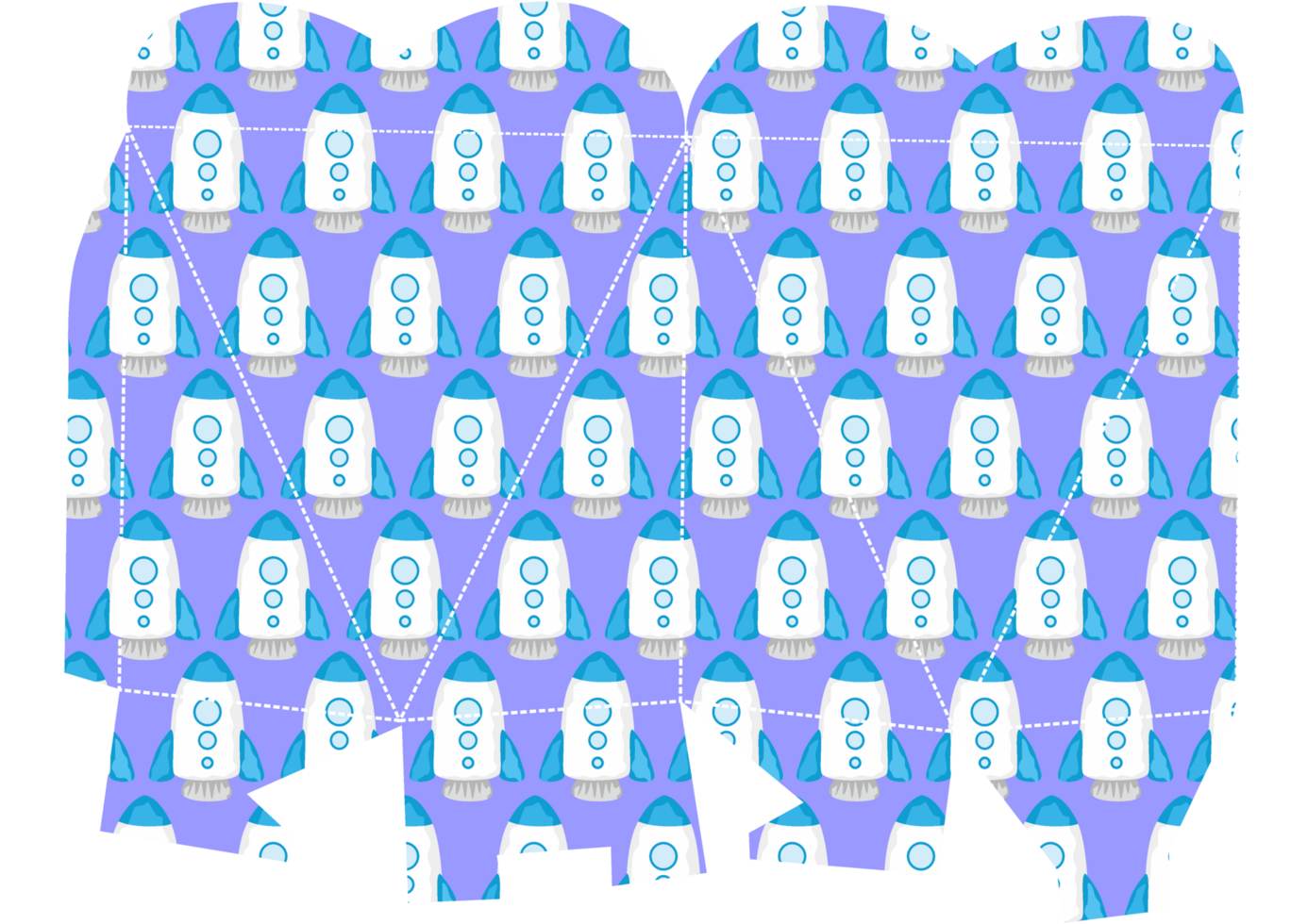 Space-Themed Heart Packaging for Gifts png