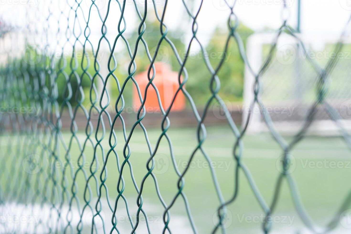 Close-Up of a Soccer Net on the Field photo
