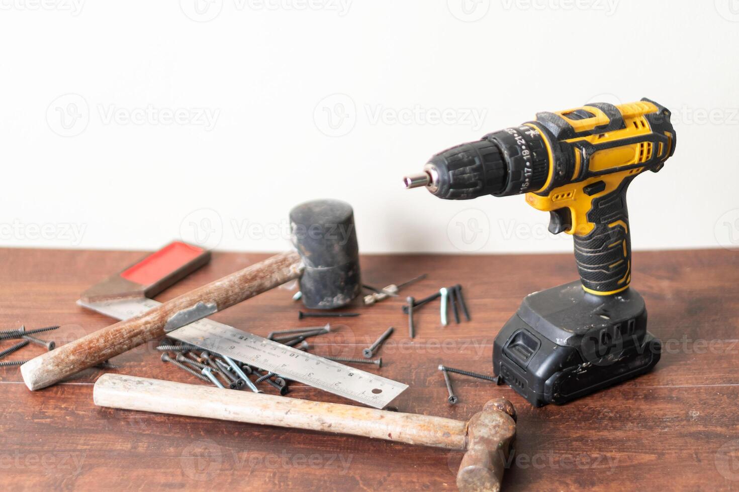 YID Tools on Wooden Surface photo