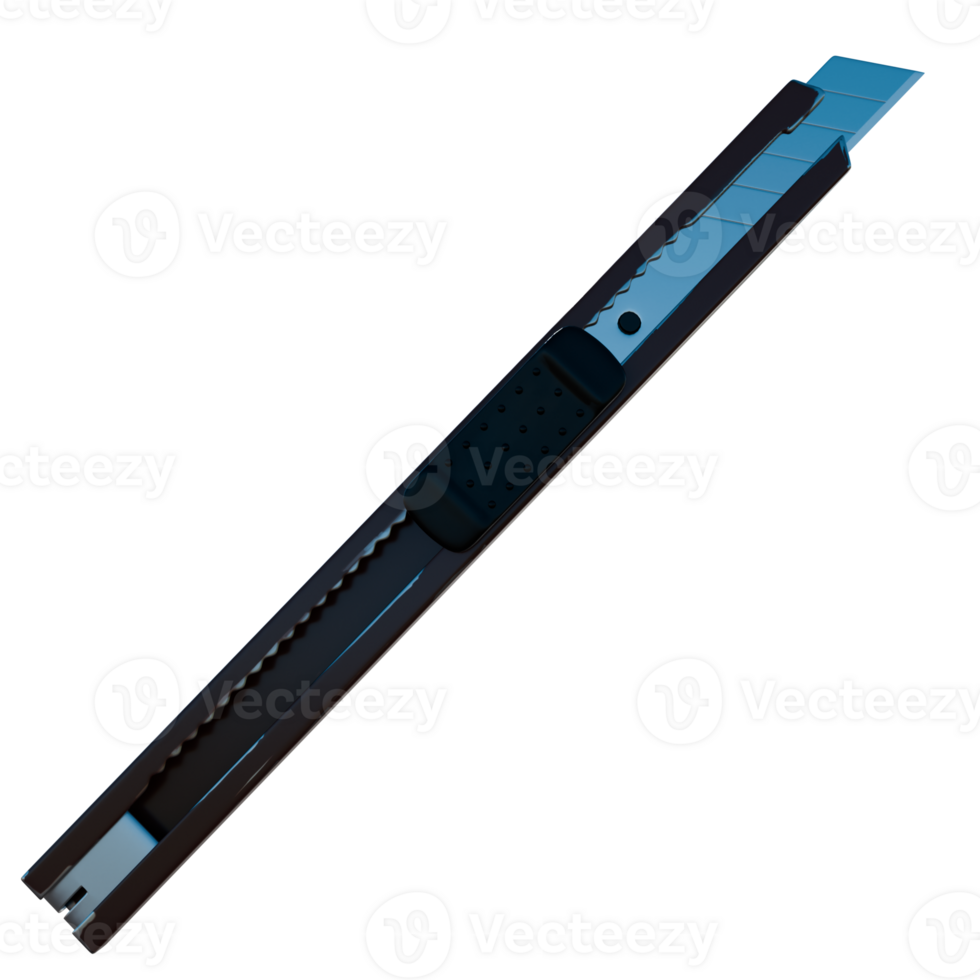 A knife with a blue handle on a transparent background png