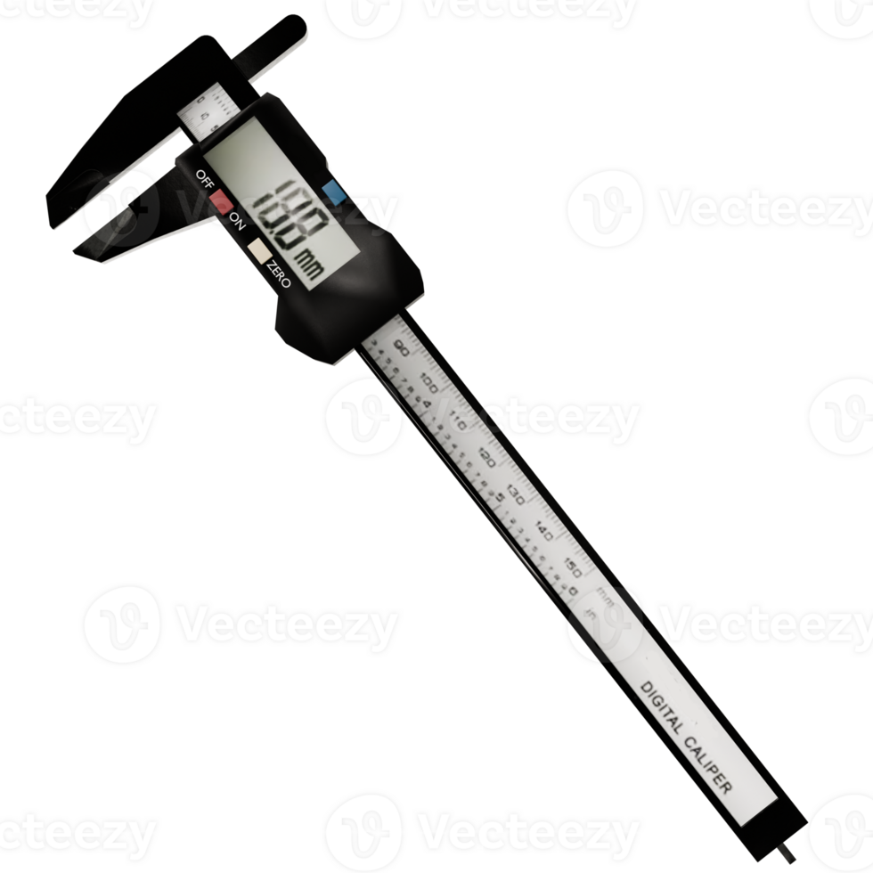 A digital caliper on a transparent background png