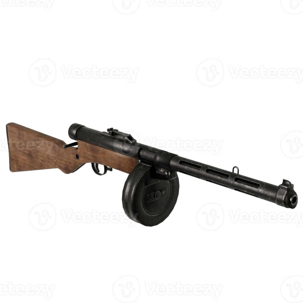 A machine gun on a transparent background png