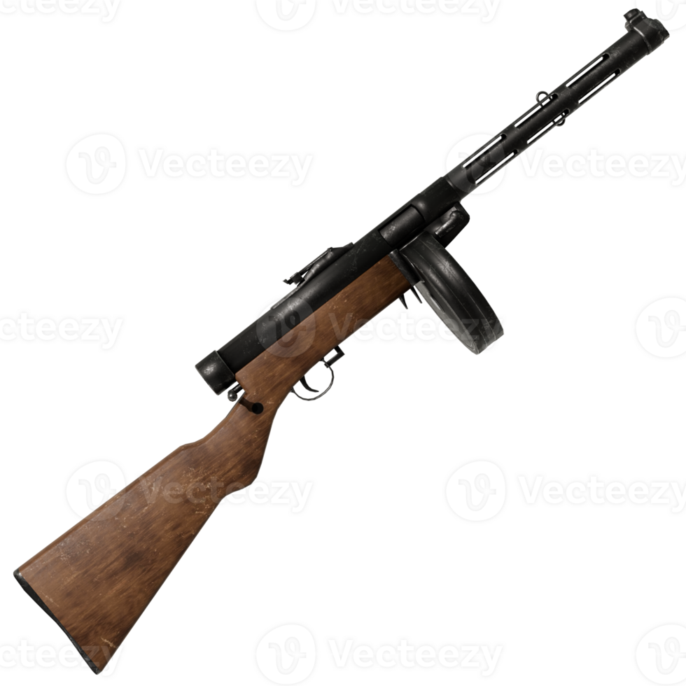 A rifle with wooden stock and a transparent background png