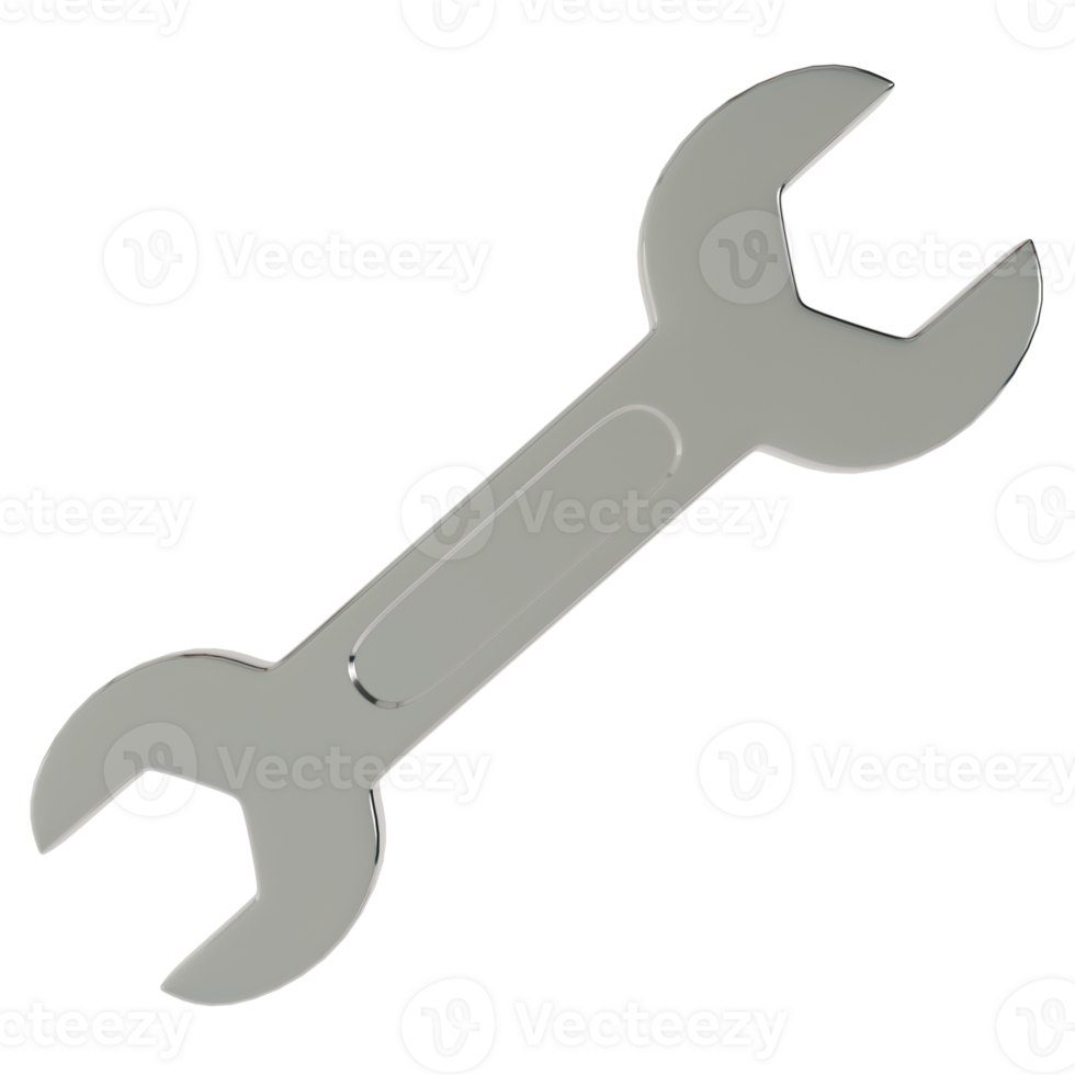 Wrench is shown on a transparent background png