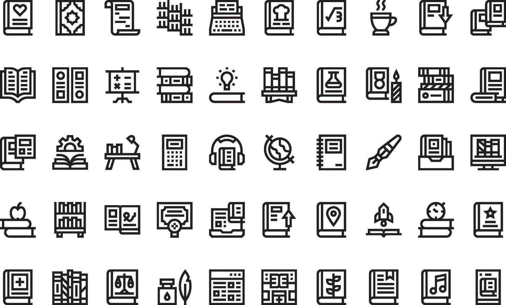 Literature icons High-Quality Icons Collection with Editable Stroke. Ideal for Professional and Creative Projects vector