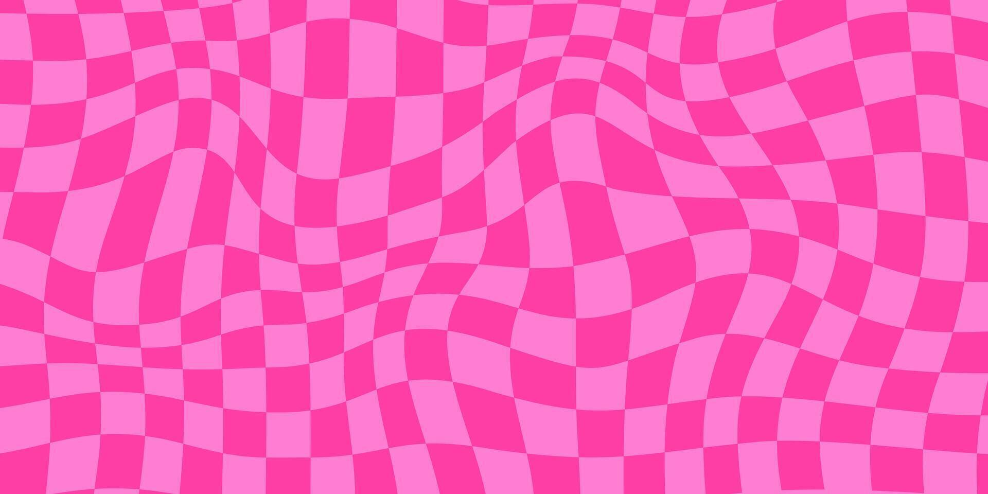 Abstract pink checkered background. Vintage and trendy design vector