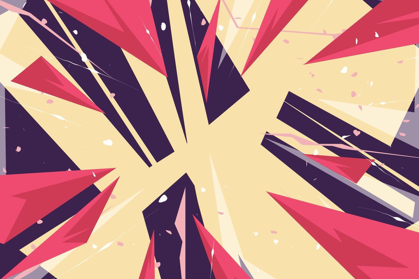Geometric Cartoon Graffiti Abstract Background vector