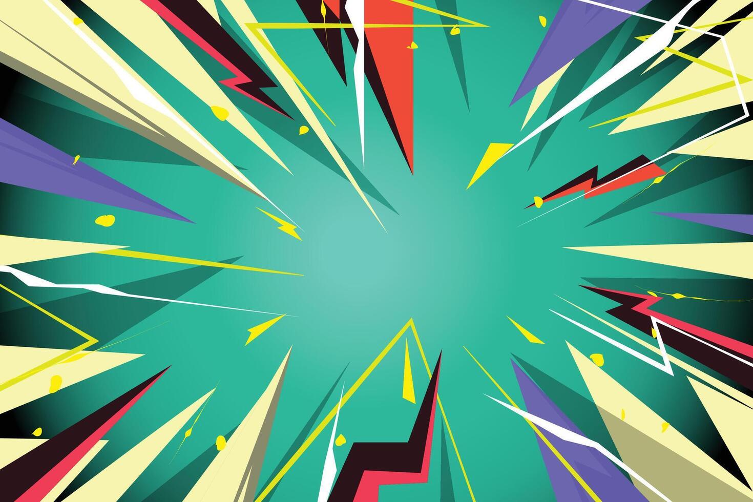 Vibrant Comic-Inspired Abstract Background vector